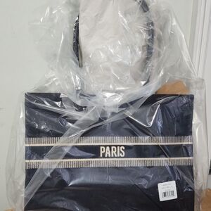 Steve Madden Black Paris Tote Bag